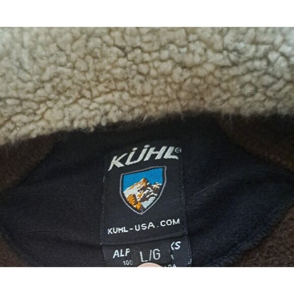 Mens Kuhl Alpenwurx Jacket Fleece Gorpcore Faux Suede Brown Rugged Large - Picture 4 of 10
